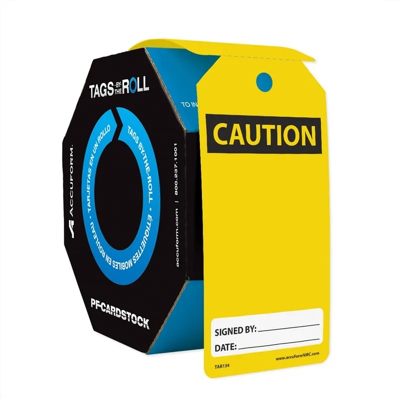 CAUTION DO NOT REMOVE TAGS BY THE ROLL 100/RL - Flammable Storage Cabinets